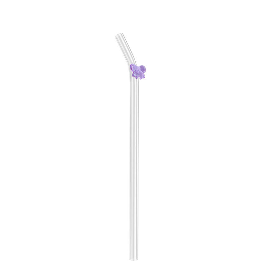 Transparent Bow Glass Straw