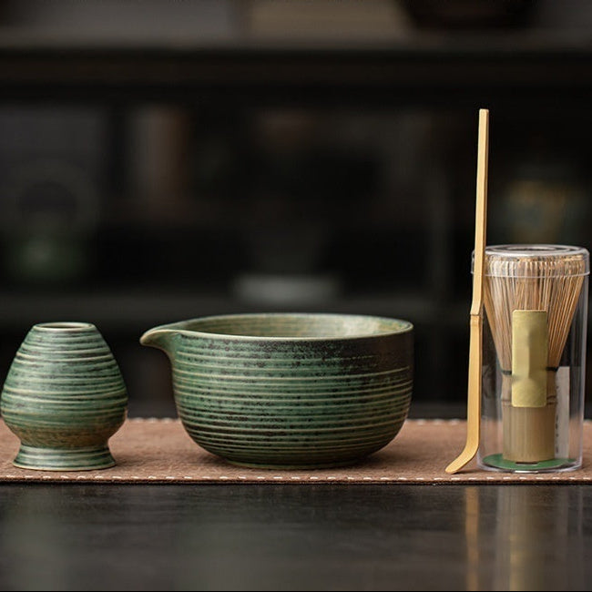 Rustic Ceramic Matcha Set