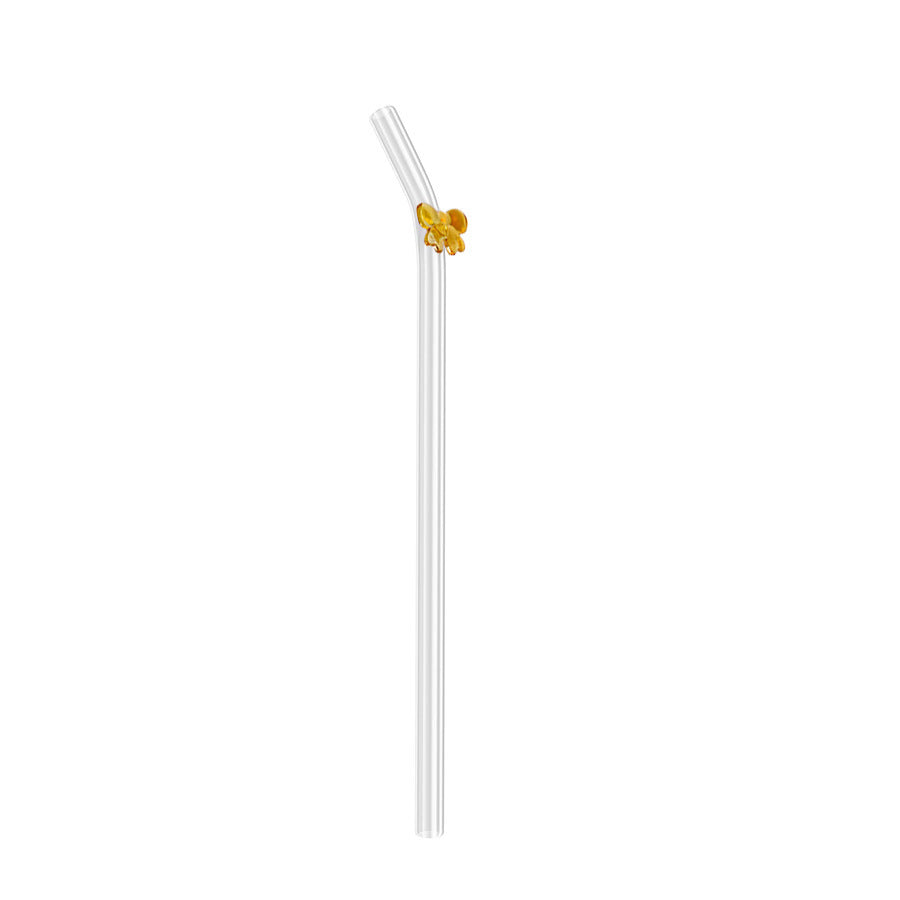 Transparent Bow Glass Straw