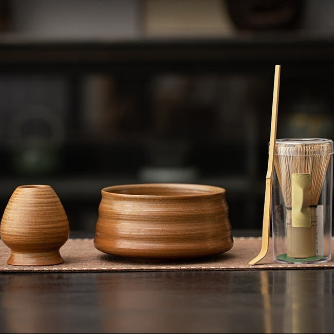 Rustic Ceramic Matcha Set