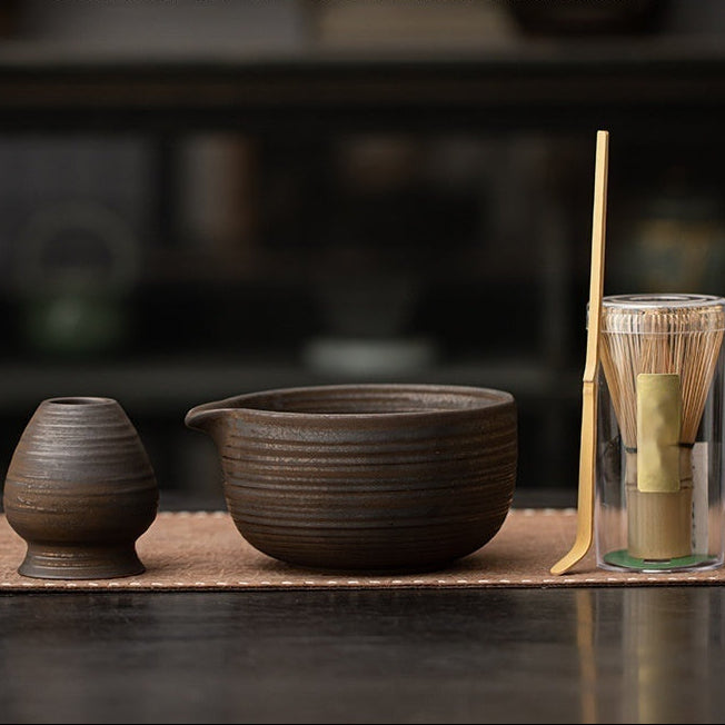 Rustic Ceramic Matcha Set