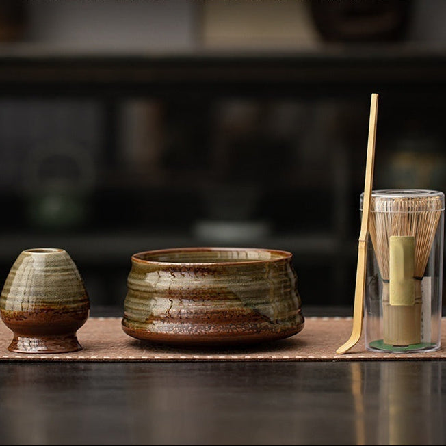 Rustic Ceramic Matcha Set